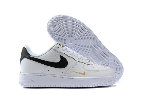 Women's Air Force 1 Low Top White/Black Shoes 0106